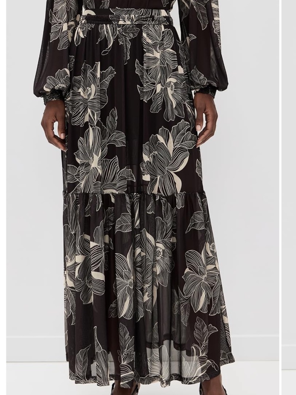 Dress To Tulle Floral Skirt size Medium